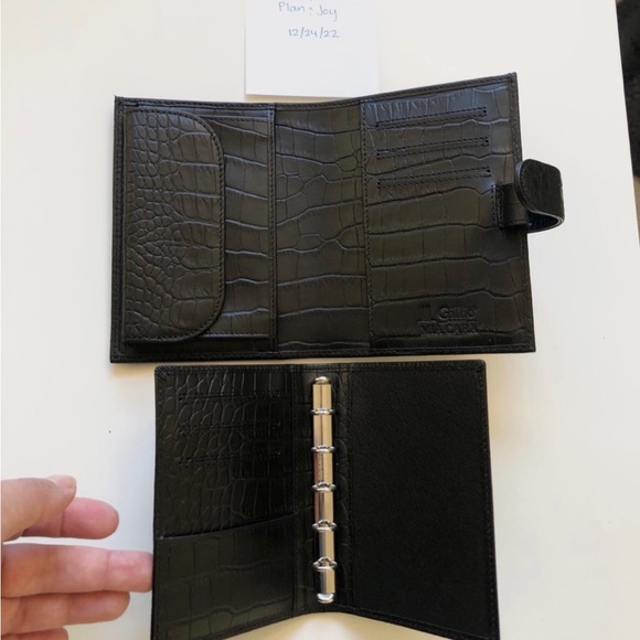 Gillio Firenze Mini Mia Cara in Black Matte Croco - Picture 6 of 8